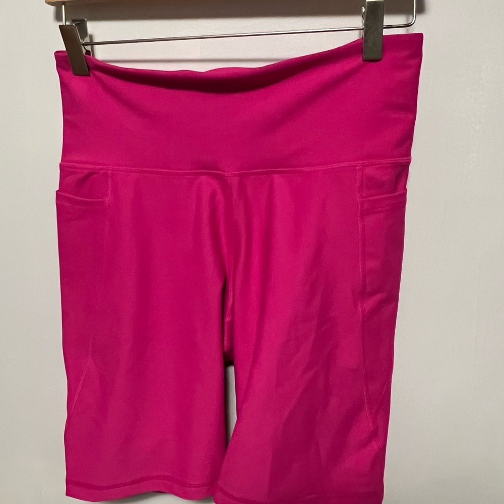 8in inseam hot pink powersoft bike shorts